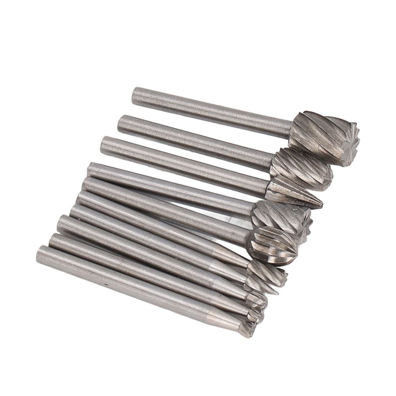 10 Pcs Rotary File Fast Chip Cutting Grinder Bit High