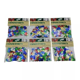 Contempo Colours 1998 Vintage 6 bags GI JOE Confettio’s Metallic Confetti Army Soldier 90s Party
