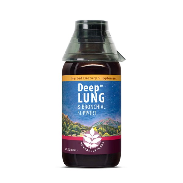 WishGarden Herbs Deep Lung & Bronchial Support - Natural Lung Support Supplement and Lung Cleanse for Smokers with Mullein Leaf, Supports Lung Health and Lung Detox, Promotes Lung Strength, 4oz