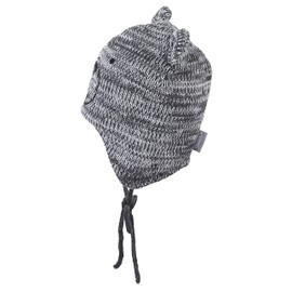 Sterntaler Unisex Children's Knitted Hat Baby Knitted Hat Bear Face, Anthracite Mixture