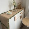 Jarsense Tablecloth Cotton and Linen Woven Tablecloth for Kitchen, Dining