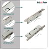 KOTARBAU Tubular Frame Lock 92 mm Backset 30/35 mm Stainless