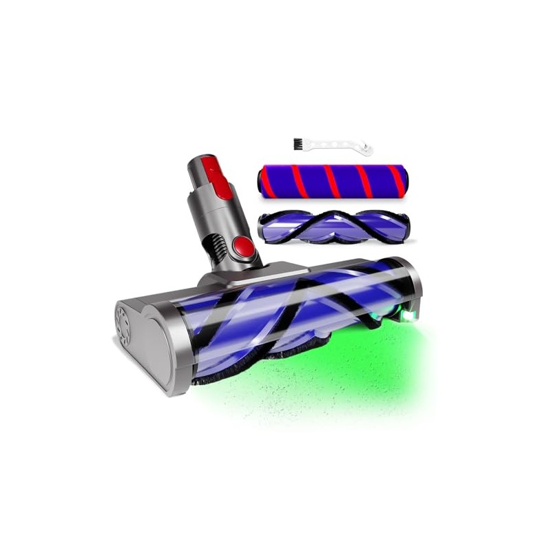 Upgraded 2 Brushes Vacuum Head Replacement for Dyson V7/V8/V10/V11/V15/SV10/SV11/SV12/SV14/SV15/SV22((Not for
