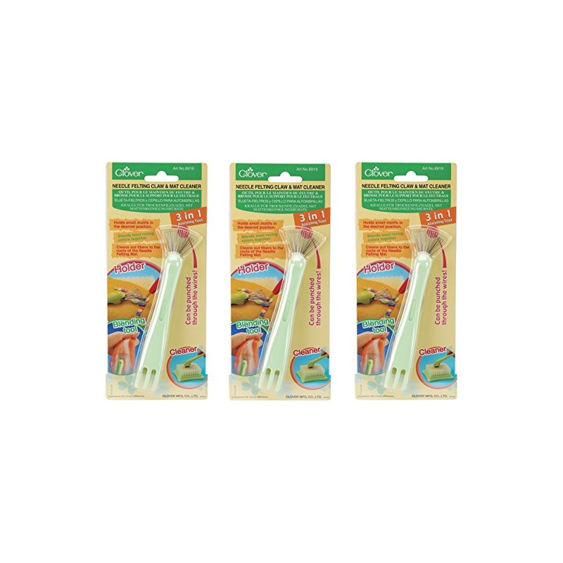 Clover Needle Felting Claw/Mat Cleaner (3 Pack)