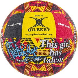 Gilbert Boys Peace Proscovia Ambassador Net Ball - Multi-Coloured, Size 5