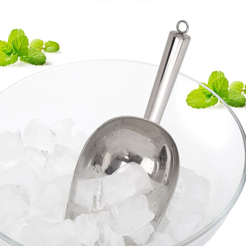Pala de Hielo de Acero Inoxidable, Pala de Comida Granos