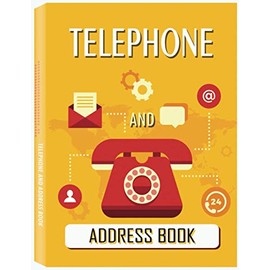 Telephone and Address Book: Large Print Phone Book & Adresses Book with Tabs
