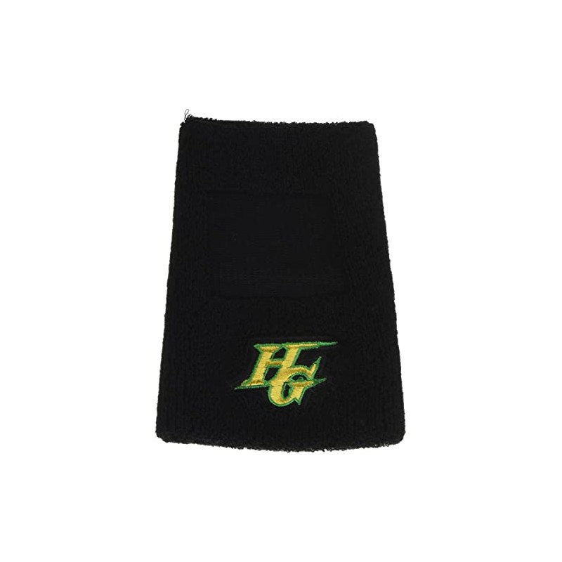 HI-GOLD LBR-200 Baseball Wristband (with Embroidered Window), Black, One Size