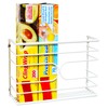 Deco Brothers Wall Mount Kitchen Wrap Organizer Rack, White