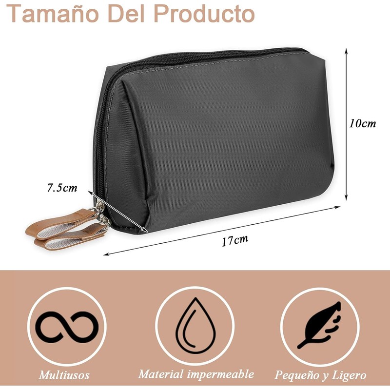 Bolsa de Cosméticos de Viaje,Bolsa de Cosméticos,Negro