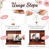 Blosssound Wedding Sand Ceremony Set Wooden Photo Frame, Hourglass Funnel,