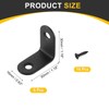 sourcing map 8Pcs L-Shaped Brackets Corner Brace, 1.18"x1.18"x0.63" Corner Bracket