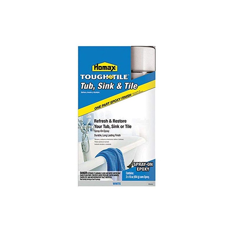 32 oz Homax 3157 White Tough As Tile Spray-On Tub