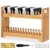Cinnvoice Bamboo Cell Phone Holder Classroom Heavy Duty Widened 30