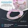 SANILO Wooden Toilet Seat with Soft Close [ELONGATED] - Decorative,
