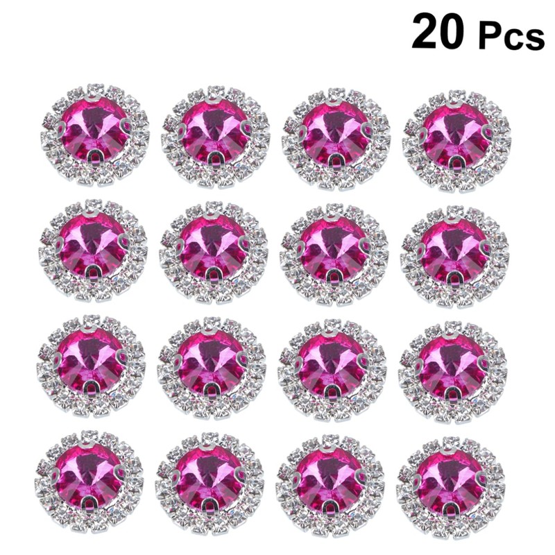 Operitacx 3sets Rhinestones Craft Crystals DIY Wedding Decorations Flatback Rhinestones