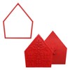 PME CH24CCC102 Christmas Cookie Cutters & Stamps, Gingerbread House (Set