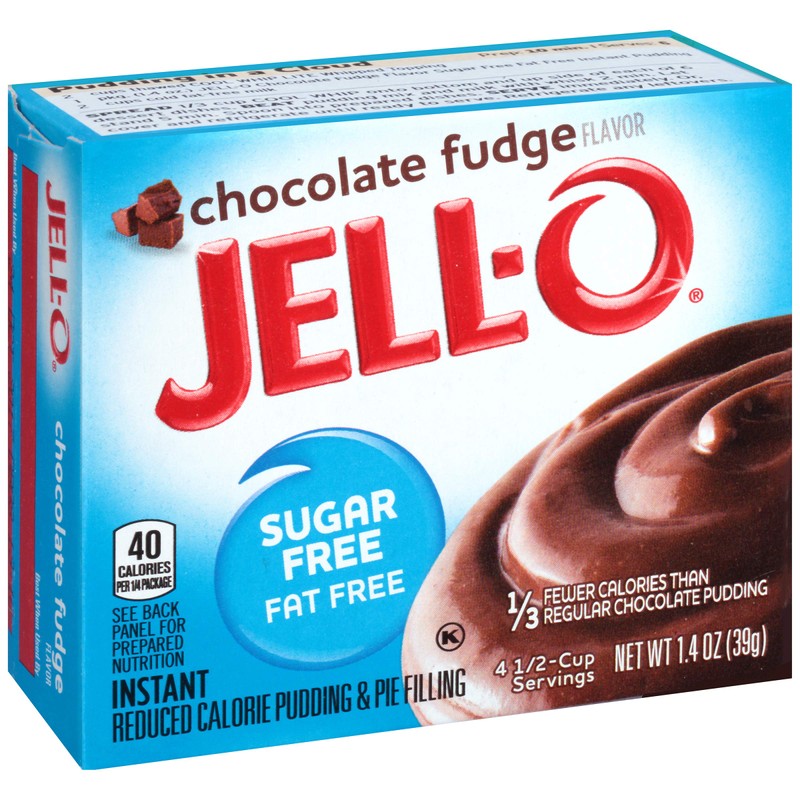 JELLO Chocolate Fudge Pie Filling (1.4oz Boxes, Pack of 6)