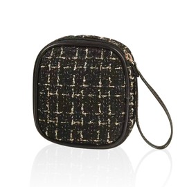 Fuyunohi Pouch, Makeup Pouch, Portable, Mini Pouch, Black, Cosmetics Storage, Small Items, Pouch, Layers, Large Capacity, Cute, Compact, Sanitary Products, Lip Pouch, Korean Sanitary Pouch, Women's,