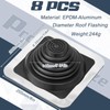 Yaocom #3 Metal Roof Vent Boot Chimney Flashing Roof Jack