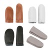 Bdfgh 4 Pairs Leather Sewing Thimble Leather Finger Guards Protector,