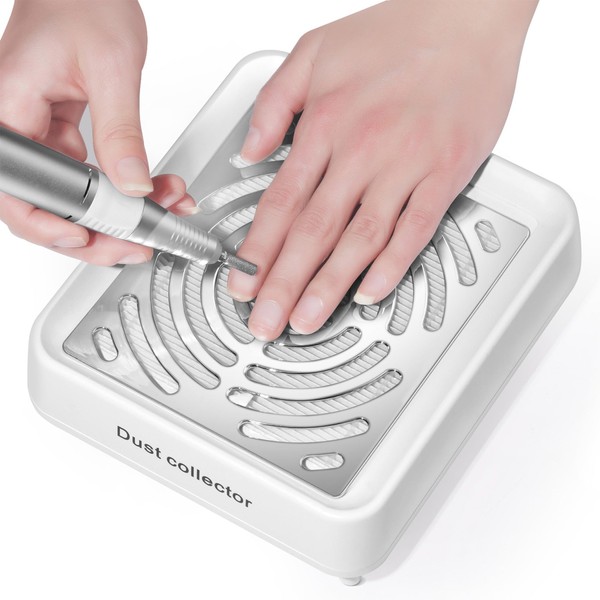 UUE Staubabsaugung für Nägel, Nagelstaubsauger, Nagel Staubabsaugung, 40W, abnehmbar, automatische