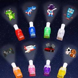 Yizeda 32PCS LED Finger Lights Boy Party Favors for Boy Birthday Goodie Bags Stuffers Space Car Sports Dinosaur Party Classroom Prizes Pinata Goodie Bag Stuffers Gifts