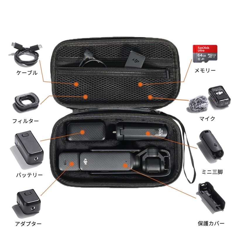 VRIG DJI Osmo Pocket 3 Storage Case Carrying Bag Dustproof