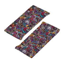 Graffiti Disco Music 80s 90s Microphone Sports Sweatband Head Bands for Women Men Sweat-Absorbing Headbands Suitable for Running Yoga Fitness Football Exercise