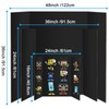4 Pack Black Trifold Poster Board 24" X 36", IKAYAS