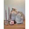 3 Gift Bags - Filled with Love - Linen Bag