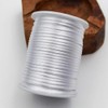 INSPIRELLE 3mm White Satin Cord Rattail Silk Cord Chinese Knot