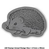 'Cute Hedgehog' Rubber Stamp - Unmounted Design for Crafting &