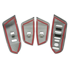 RAGBUSCLE Carbon Fiber Door Armrest Panel Cover Door Lock Switch Trim, Door Window Control Panel Cover Trim, Compatible with Honda CR-V 2017-2021