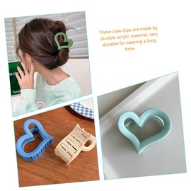 FOMIYES 24pcs Fashionable Heart Claw Clips for Women Non-slip Hair Clips for Thick Thin Hair for Women