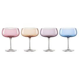 Oneida True Colors Cocktail Glasses, Set of 4, 4 Count, Multi