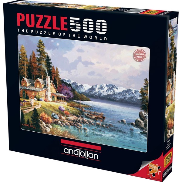 Anatolian 500 Piece Puzzle - Mountain Cabin Puzzle, Multicolor (PER3534)