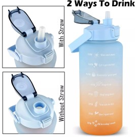 CL Botella Agua Con Medidor Tiempo Motivacional 2lt-900ml-330ml