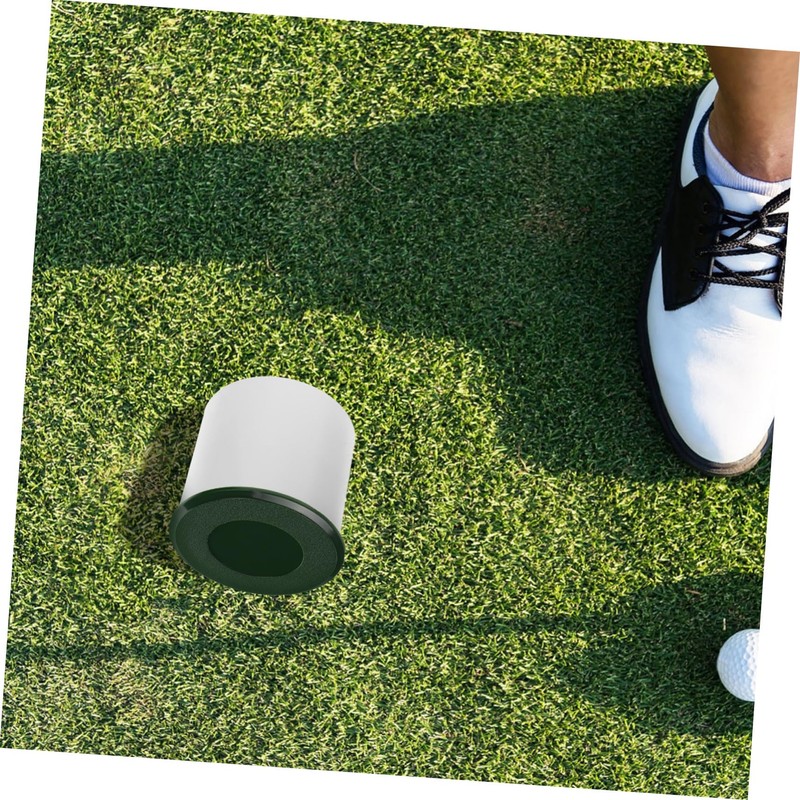 Kisangel 1 Set Golf Hole Cup Cover Plastic Golf Green