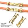 Pack of 100 U-shaped copper ring terminals, crimping wire, non-insulated
