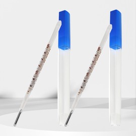 ℉ Oral Thermometer for Adults and Kids 2PCS - Glass Thermometer for Rectal Temperature - Accurate Easy Reading - AiBi TECH