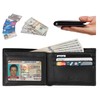 Travelambo Genuine Leather RFID Blocking Wallets Mens Wallet Bifold Left