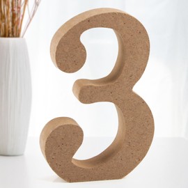 Darryy Standing Wooden Letters, Wooden Letters Decoration - DIY Wooden Letters Large - Home Lettering, Untreated Wooden Decorations for Home, Wall, Party, Decoration, DIY Projects (3)