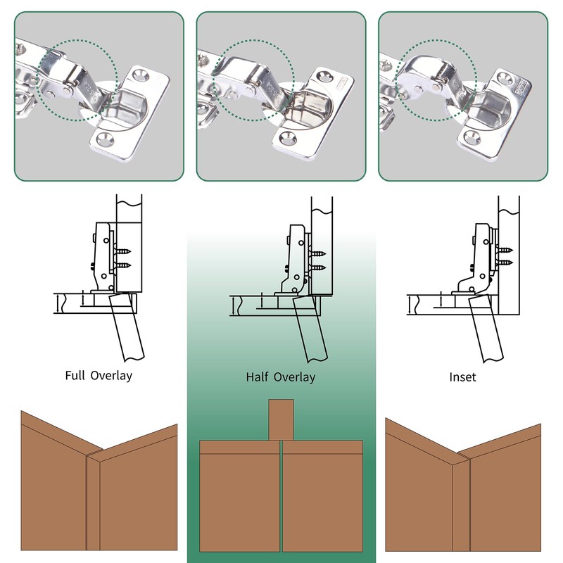 Soft-Close Hinges Stainless Steel, Cabinet & Furniture Hinges, Door Hinges