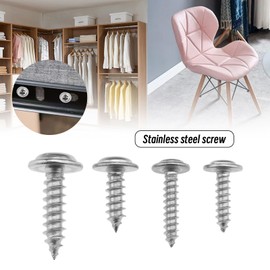 The Lord of the Tools 200PCS Self Tapping Screws Stainless Steel Self Tapping Machine Screws Full Threaded Cross Slot Pan Head Screw Fasteners M2x8 M2x10 M2.6x8 M3x12 50PCS Each Size