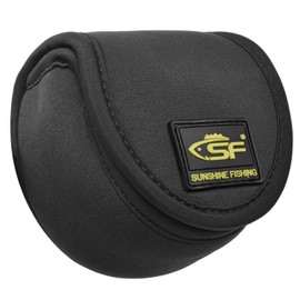 SF Fly Fishing Reel Cover Black Neoprene Reel Case Pouch Glove Fit for 3/4 wt 1Piece