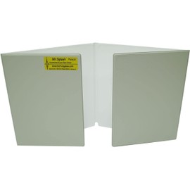 Mr. Splash Grinder Splash Guard – 4-Panel Vinyl Shield for Glass Grinders – Protects Work Area from Debris – 21" x 8" x 11.25" – Easy to Set Up and Clean