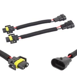 TOMALL 9006 9005 to H11 H8 Retrofit Wiring Harness for LED Headlight Fog Light Connector Socket Adapter 12cm(5inch)