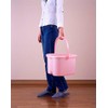 Inomata Foot Detox Massage Spa Bucket, Pink