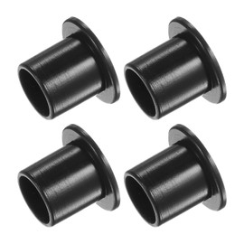 Kozelo 4pcs Nylon Flanged Sleeve Bearings [8.2mm Inner Diameter x 10mm OD x 11mm Length] Nylon Plastic Bushing for Shaft Black